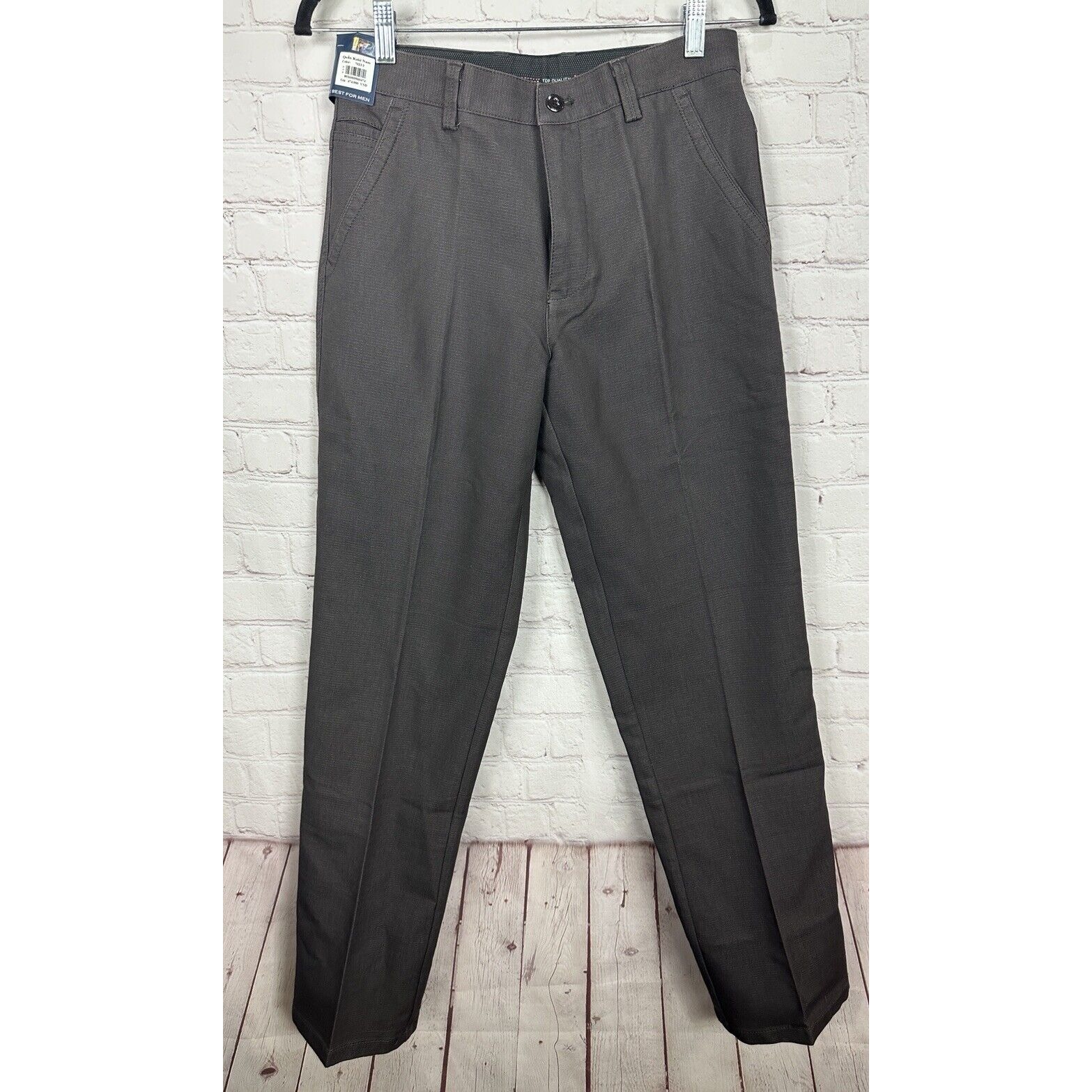 Vinhtien Mens Vietnamese Brand Classic Cotton Khaki Pants Menswear, Sz 30, Nwt